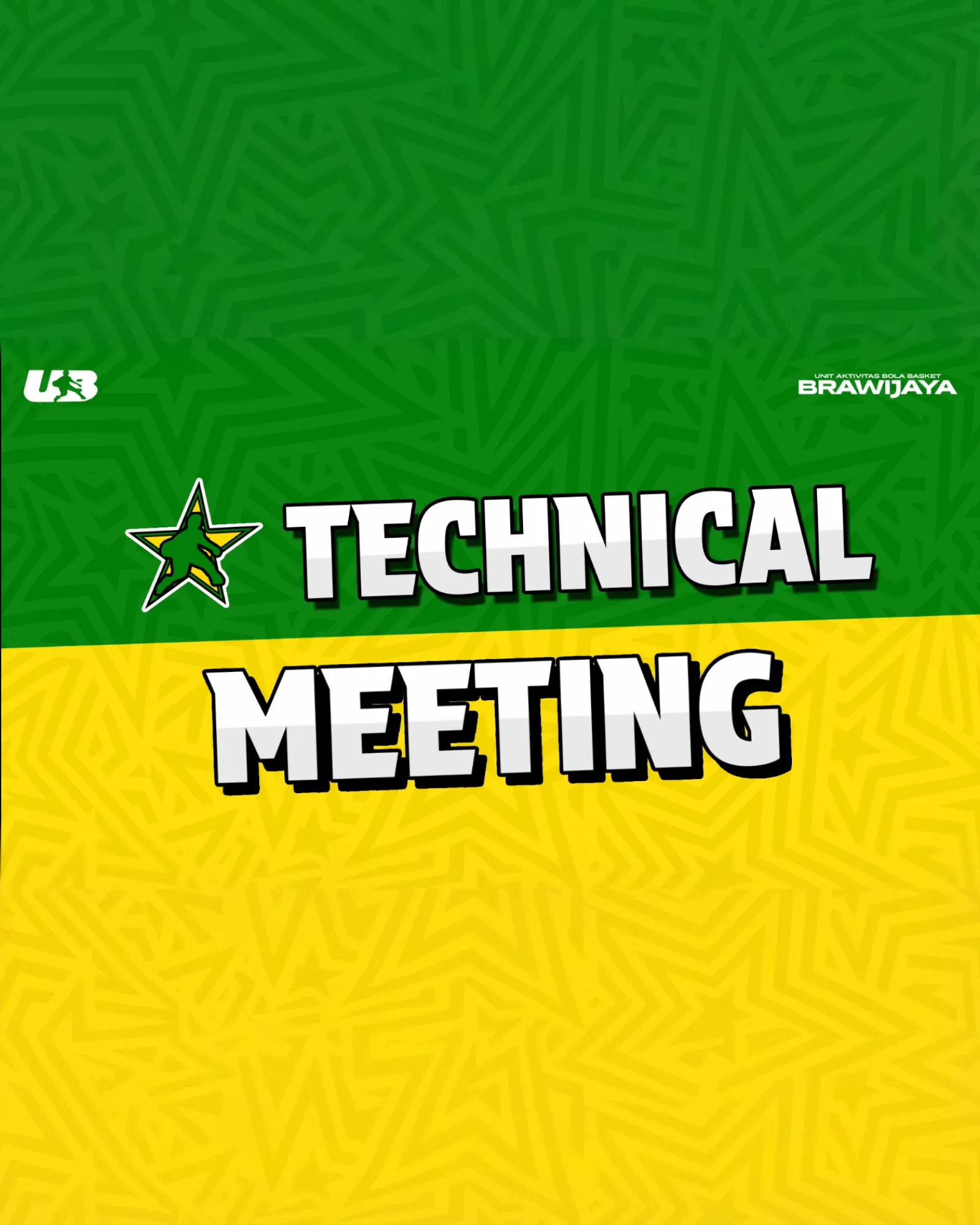 Motion backdrop Technical Meeting Brawijaya All Star 2025