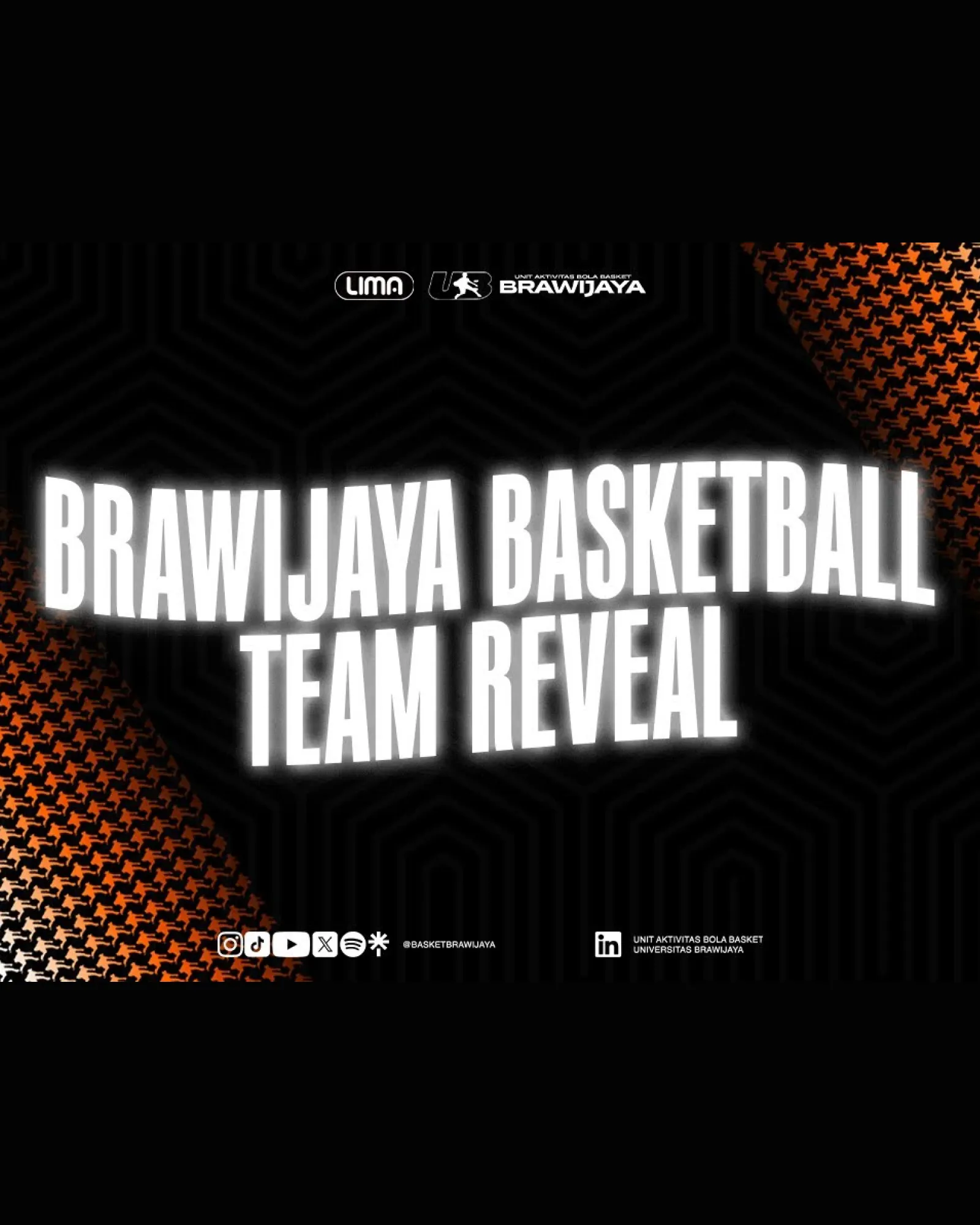 Poster Brawijaya Basketball Team Reveal