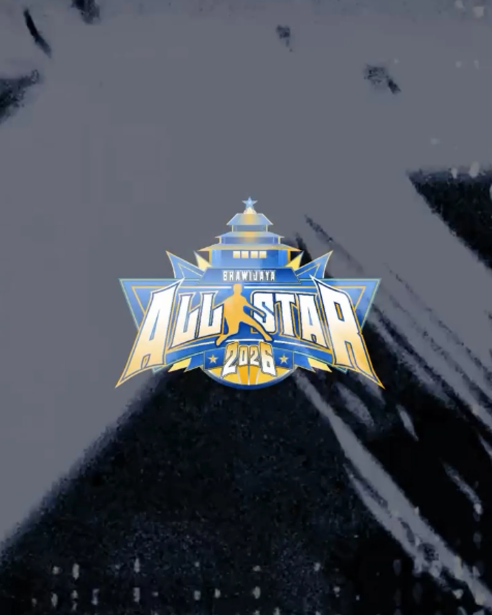 Logo Brawijaya All Star dengan bintang di latar abu-abu